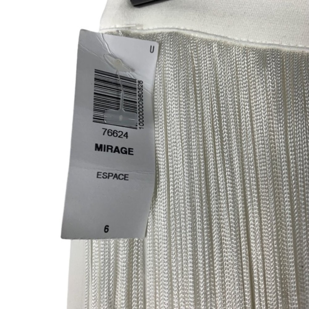 Babaton White Fringe Skirt Size 6/8